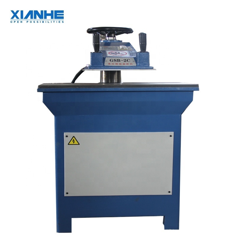 12T hydraulic swing arm cutting press machine for leather shoes