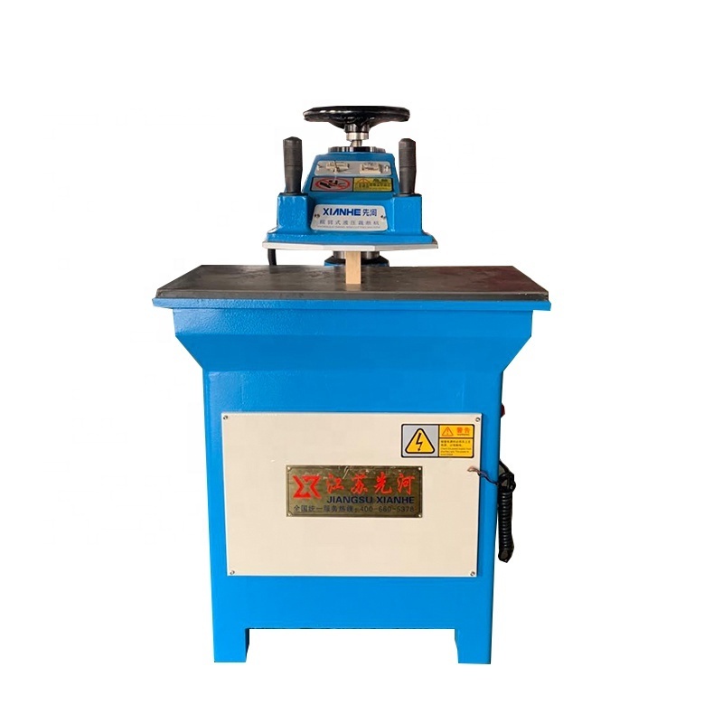 Hydraulic swing arm press die jigsaw puzzle cutting making machine die cutting for sale