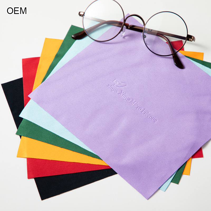 Custom Micro Fiber Microfiber Optical Screen Eyeglass Sunglasses Lens Eye Glass Glasses Wipe Clean Cleaning Cloth For Glasses