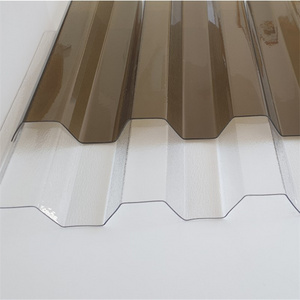 Transparent 0.8mm-2.5mm corrugated polycarbonate sheet plastic roofing tile for building material