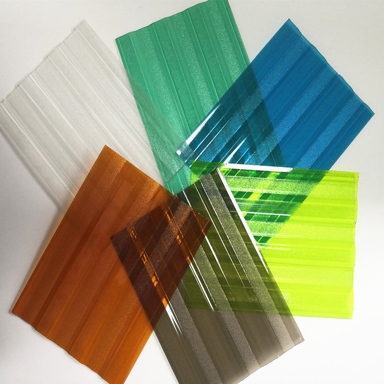 China Factory wholesale transparent plastic polycarbonate corrugated sheet for building roofing Plastic Corrugated Sheet