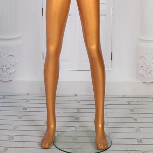 New Fashion Plastics Golden Half Lower Body Female Legs Mannequin For Pant Display