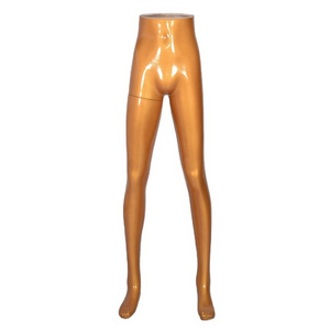 New Fashion Plastics Golden Half Lower Body Female Legs Mannequin For Pant Display