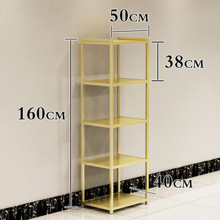 Adjustable Disassemble Product Shop Clothes Gold Clothing Rack Display For Showrooms