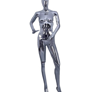 New Hot Sale Woman Electroplating Full Body Gold Elegant Plastic Mannequin Female Dummy