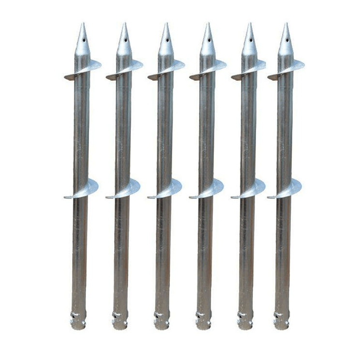 customized spiral ground anchor helical screw pile ground screw driver screw pile