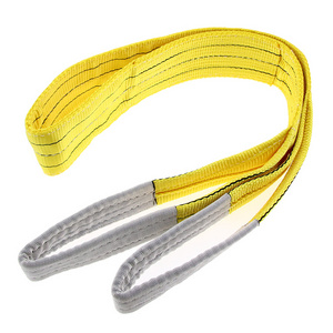 Custom Flat Type Webbing Polyester Sling Color Code Lifting Belt Crane 1 ton Flat Webbing Sling 1T 12T ODM OEM