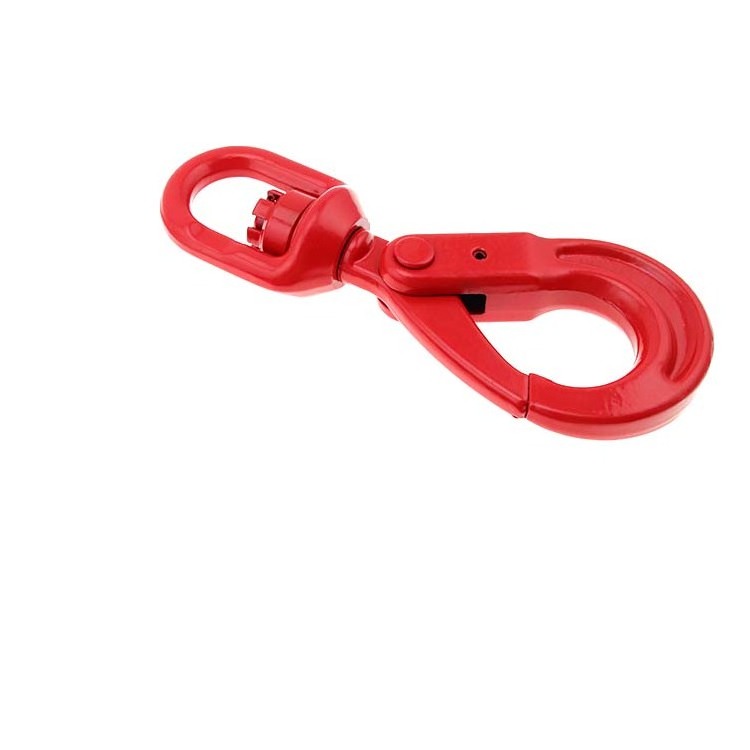 3.15 Ton G80 Swivel Self Locking Safety Hook Swivel Self Locking Hook for Lifting