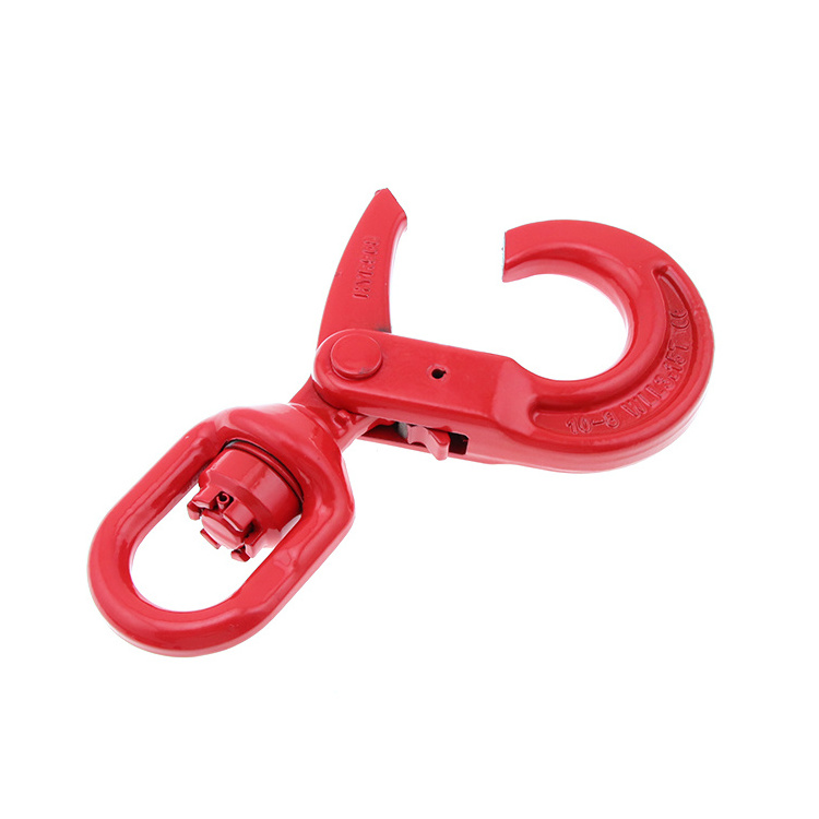 3.15 Ton G80 Swivel Self Locking Safety Hook Swivel Self Locking Hook for Lifting