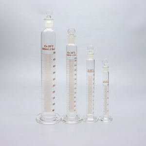 5ml~2000ml Lab Glassware Boro3.3 Glass Thick-walled Measuring Graduated Cylinder With Glass Stopper