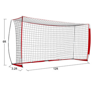 Customizable Logo Size And Color portable Foldable Football Soccer Goal post net for backyard training