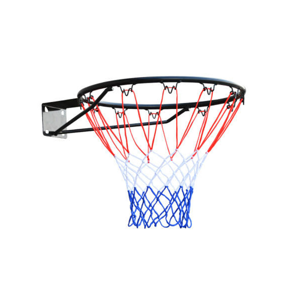 outdoor net 12 holes nylon materia loops standard portable adjustable height hand-pull basketball steel chain nets for sale