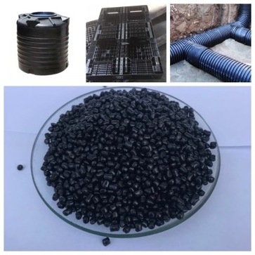 Black masterbatch 50% content PE carrier support sample carbon black granules