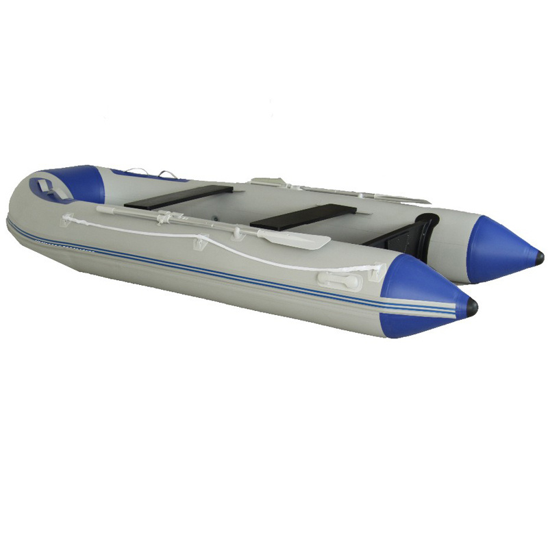 2024 China Factory High Quality CE 1.2mm PVC Aluminum Floor Cheap Speed Rowing Folding Boat Rigid Inflatable Dinghy Rowing Boats