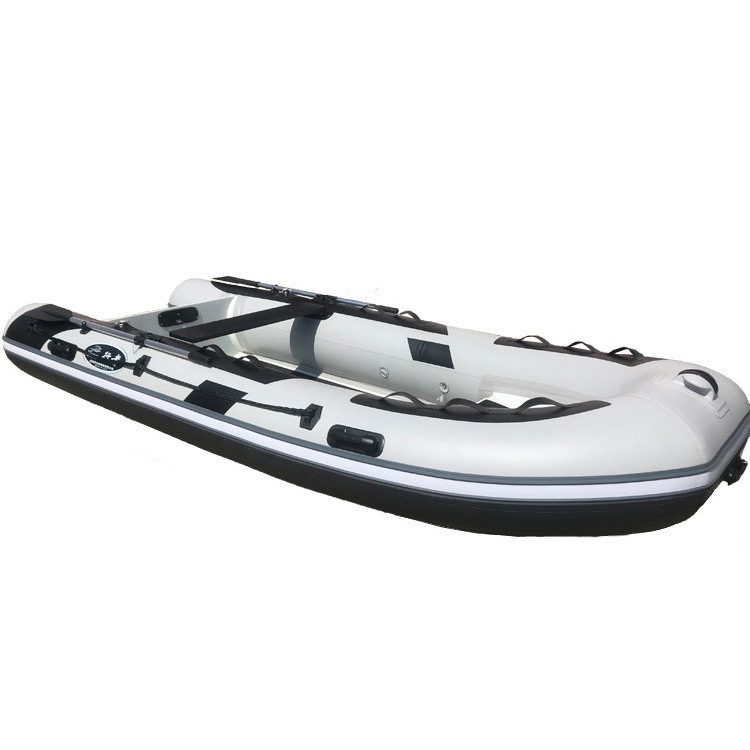 China Factory Semi Rigid 12ft 360 Patrol RHIB Yacht Tender Orca Hypalon Folding Inflatable Aluminium Rib Boat Outboard