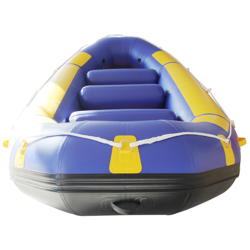 2024 China Factory 15ft  Hypalon Inflatable Floating White Water Rafts Whitewater Self-bailing River Rafting Boat for Adults