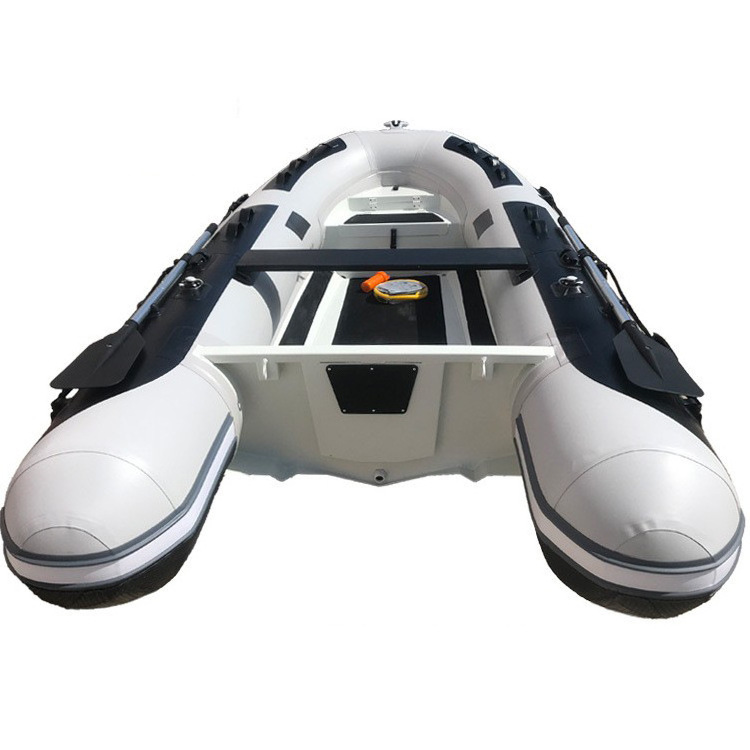 China Factory Semi Rigid 12ft 360 Patrol RHIB Yacht Tender Orca Hypalon Folding Inflatable Aluminium Rib Boat Outboard