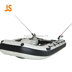 PVC material inflatable boat with outboard engine motor console seat