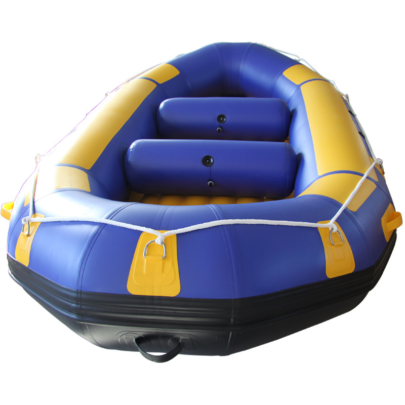 2024 China Factory 15ft  Hypalon Inflatable Floating White Water Rafts Whitewater Self-bailing River Rafting Boat for Adults