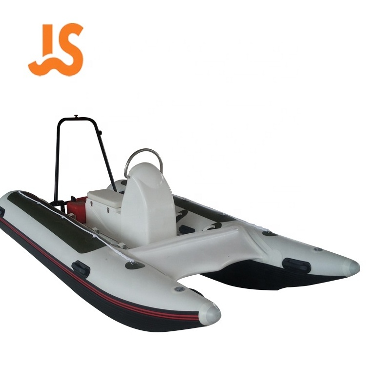 Inflatable Catamaran 3.3m (10'8) Fishing Boat with Motor Engine for pulling casualties from the water in rescue situations