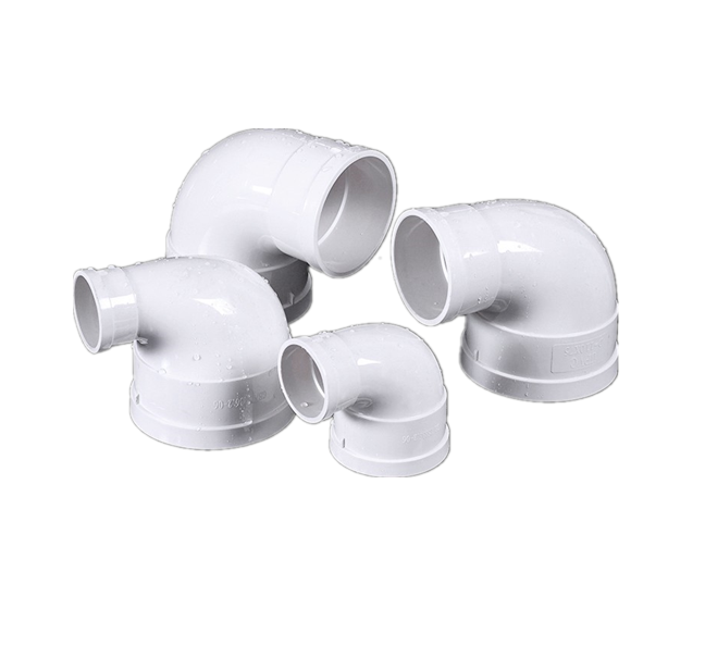 Chinese factory manufacturer wholesale  PVC drain reducing elbow 90 degree angle drain pvc pipes fittings for plumbing