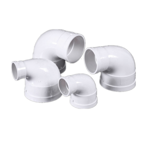 Chinese factory manufacturer wholesale  PVC drain reducing elbow 90 degree angle drain pvc pipes fittings for plumbing