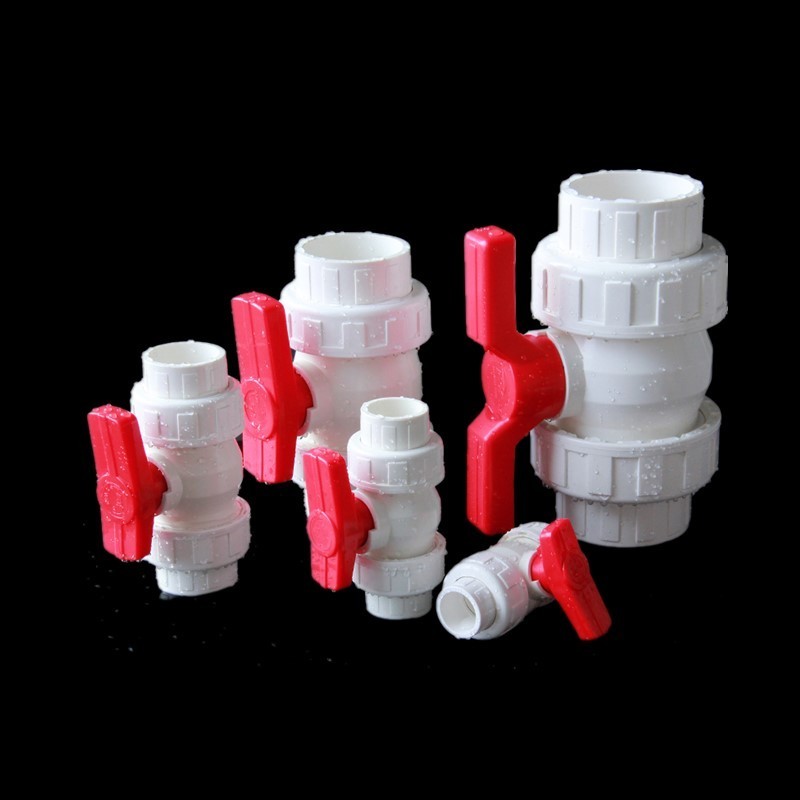 1/2 3 4 inch pvc ball valve plumbing pipe for water pipe fittings Double True Union plastic water supply chemical industrial DIN