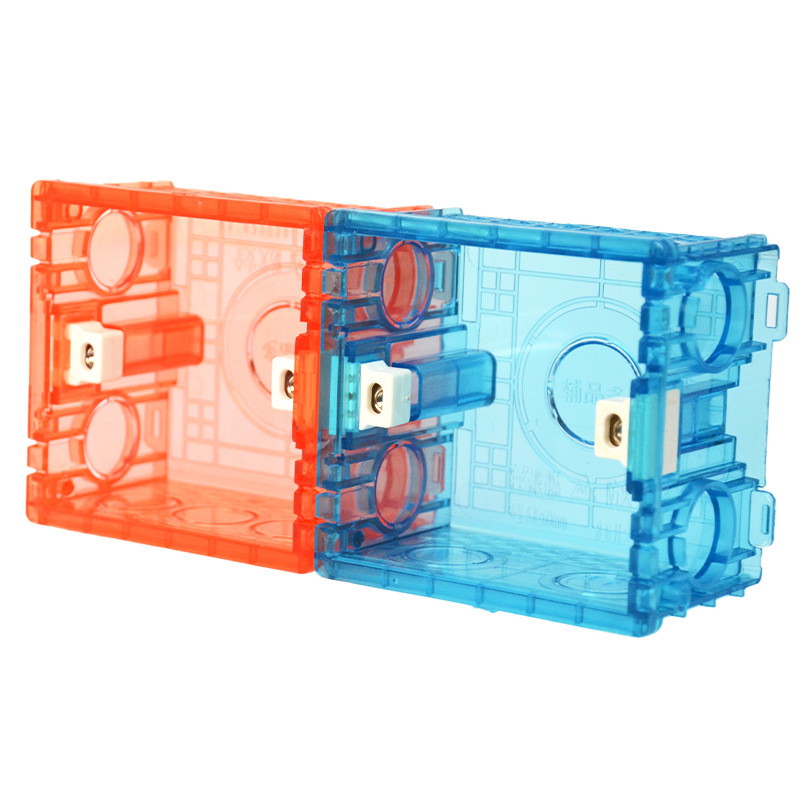 Red blue 16mm 20mm clear pvc pipe fittings transparent switch branch junction box 3 4 ways electrical plastic coupling