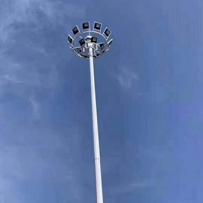 Professional Customized Q235 steel Hot Dip Galvanized High mast lighting pole warehouse/football field/air port Street Light Pol