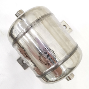 1L horizontal air cylinder tanks air receiver tank stainless steel for multi use