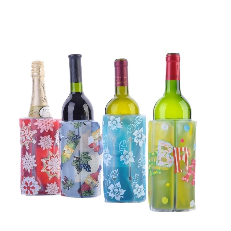 Best Selling Products Custom Reusable Neoprene Sleeve Gel Wine Cooler for Bottle