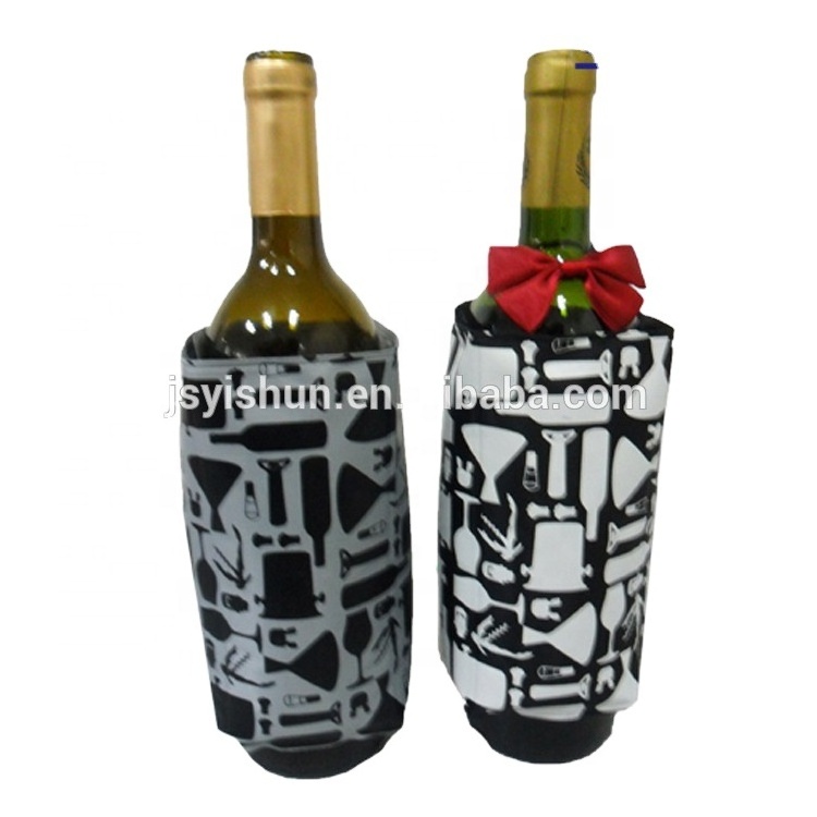 Best Selling Products Custom Reusable Neoprene Sleeve Gel Wine Cooler for Bottle