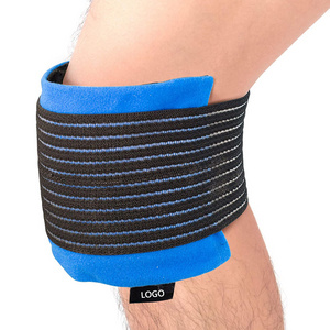 Health Care Products Custom Reusable Hot Cold Compress Knee Gel Ice Pack Wrap with Strap