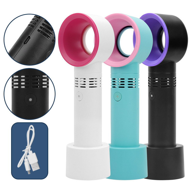 Unique Design Hot Sale New Generation Colourful Portable Handheld eyelash bladeless USB Mini Fan, Leafless Desk Mini Fan