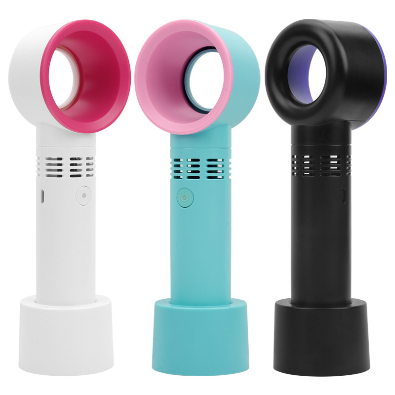 Unique Design Hot Sale New Generation Colourful Portable Handheld eyelash bladeless USB Mini Fan, Leafless Desk Mini Fan