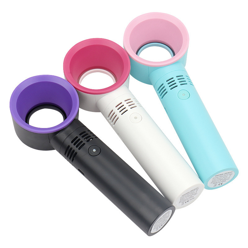 Unique Design Hot Sale New Generation Colourful Portable Handheld eyelash bladeless USB Mini Fan, Leafless Desk Mini Fan