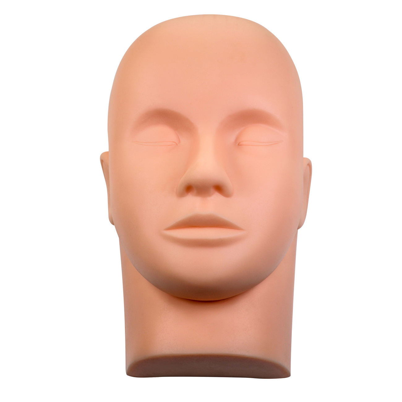 Silicone Flat Model Heads Extensions Makeup Tools Practice Lash Rubber Eyelash Extension Training Mannequin Head