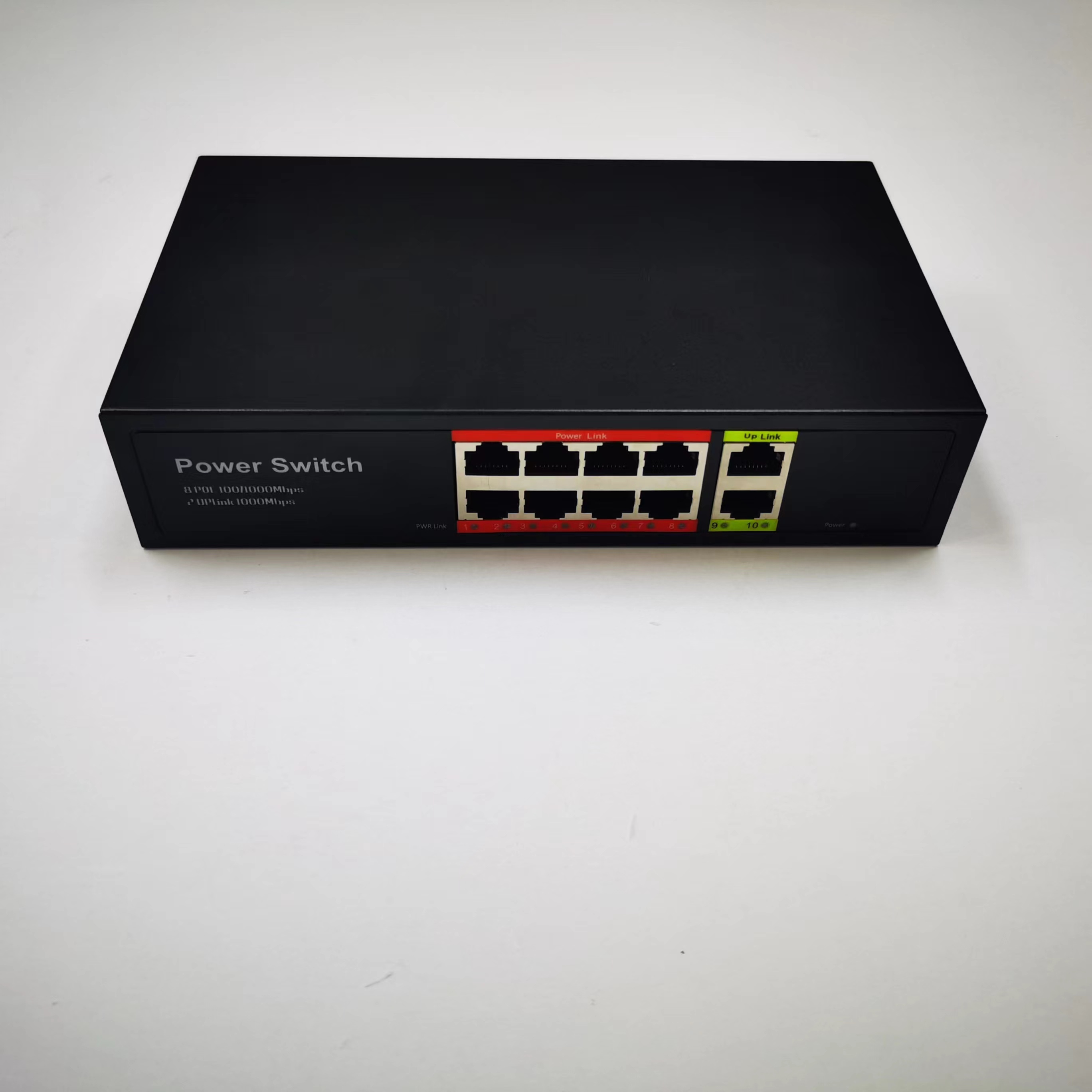 gigabit 8* 10/100/1000Mbps POE ports 48V power supply AC220V oem poe switch