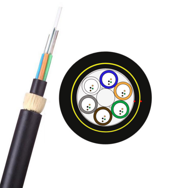 YIZHI Factory Manufacturers Adss 24 Core Fiber Optic Cable For Aerial