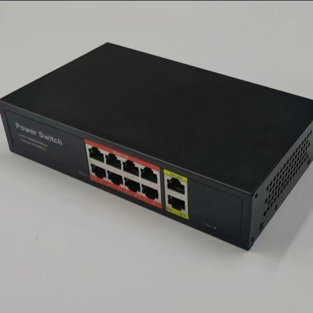 gigabit 8* 10/100/1000Mbps POE ports 48V power supply AC220V oem poe switch