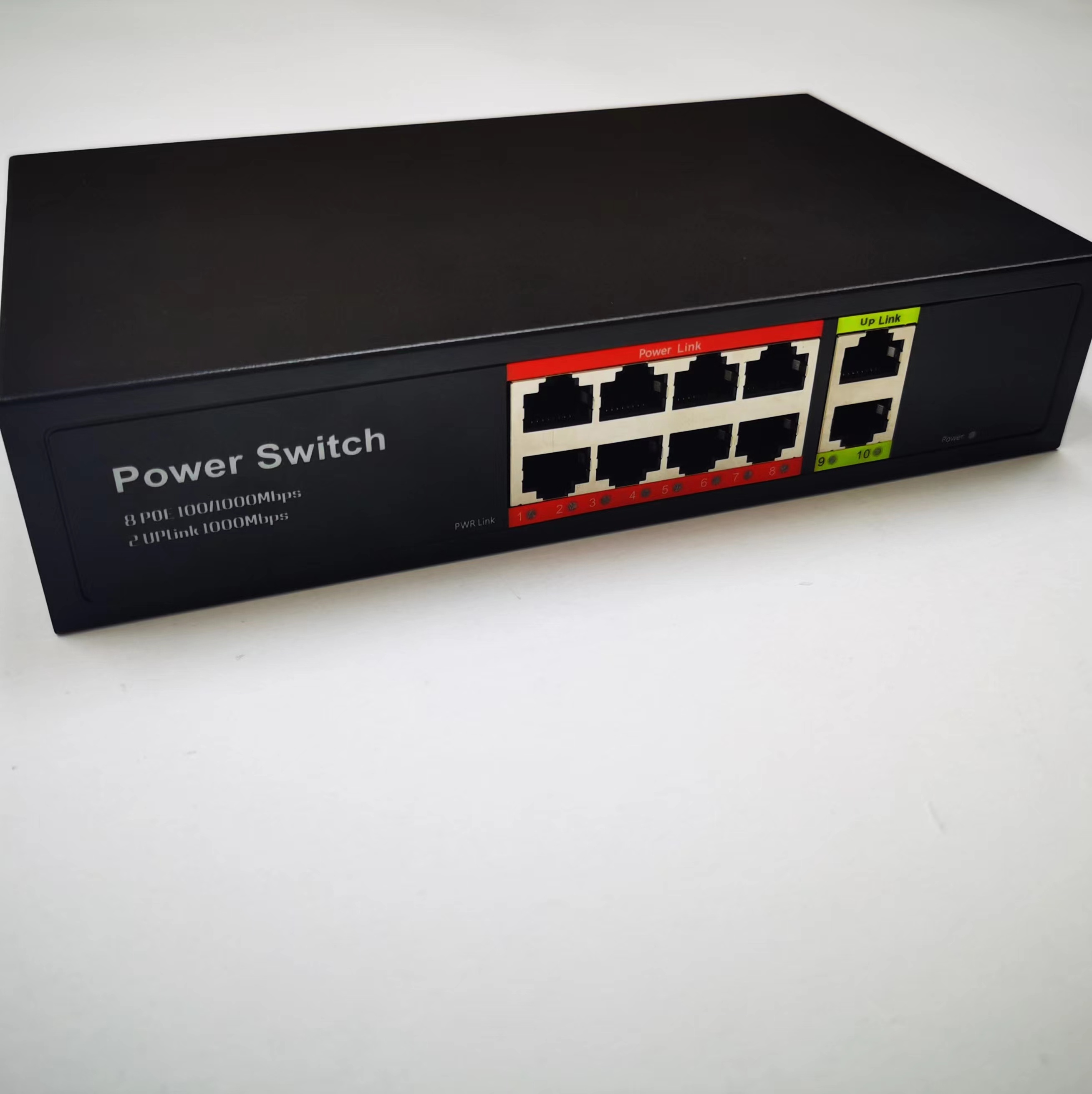 gigabit 8* 10/100/1000Mbps POE ports 48V power supply AC220V oem poe switch