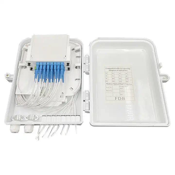 Fiber to home 8 port NAP 8 core FTTH fiber optic distribution box splitter termination box