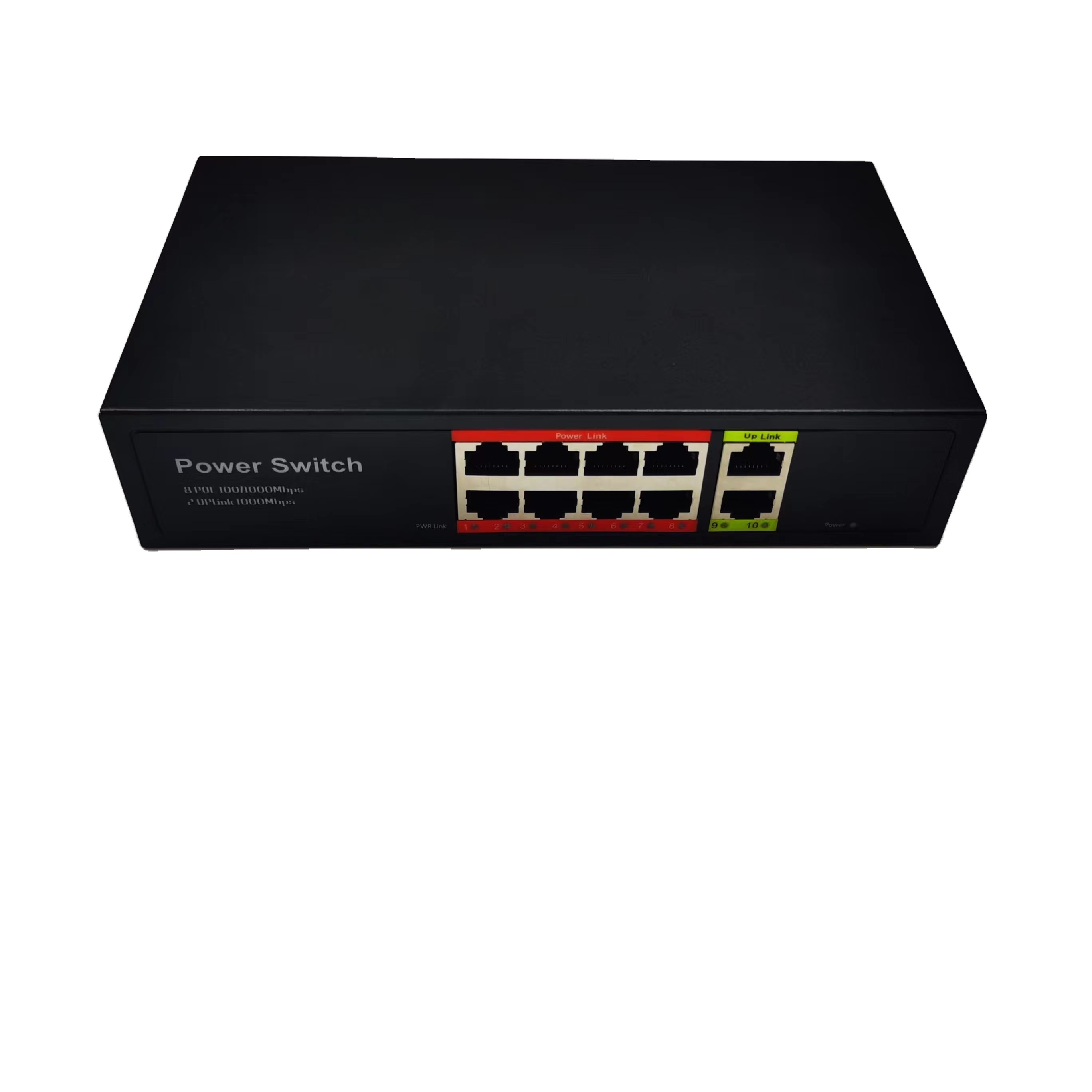 gigabit 8* 10/100/1000Mbps POE ports 48V power supply AC220V oem poe switch