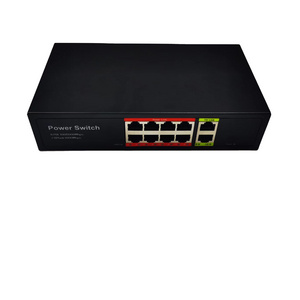 gigabit 8* 10/100/1000Mbps POE ports 48V power supply AC220V oem poe switch