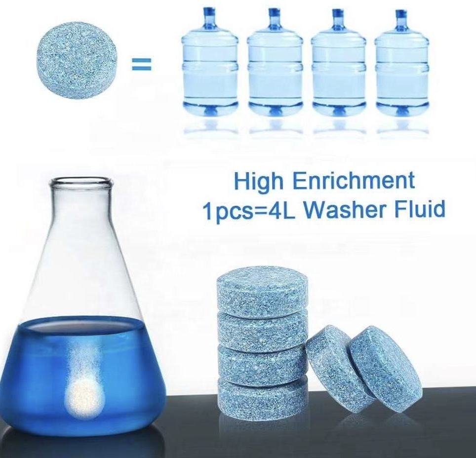 Hot Selling Car Wash Windshield Tablet Cleaner Car Wiper Detergent Effervescent Tablets Glass Cleaning Tablets