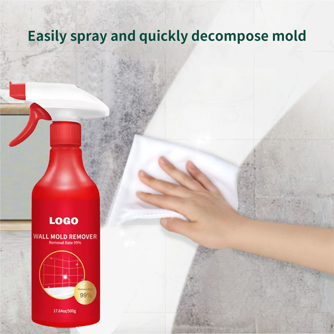 Powerful Anti-Mildew Mild Cleaning Spray Mold Remover for Wall Mold Removal Type Detergent