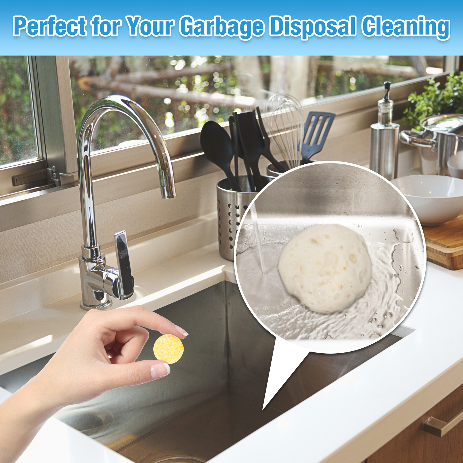 Manufacture Of Fresh Scent Weekly Foaming Drain and Pipe Cleaner Sink Garbage Disposal Cleaner, Freshener & Deodorizer