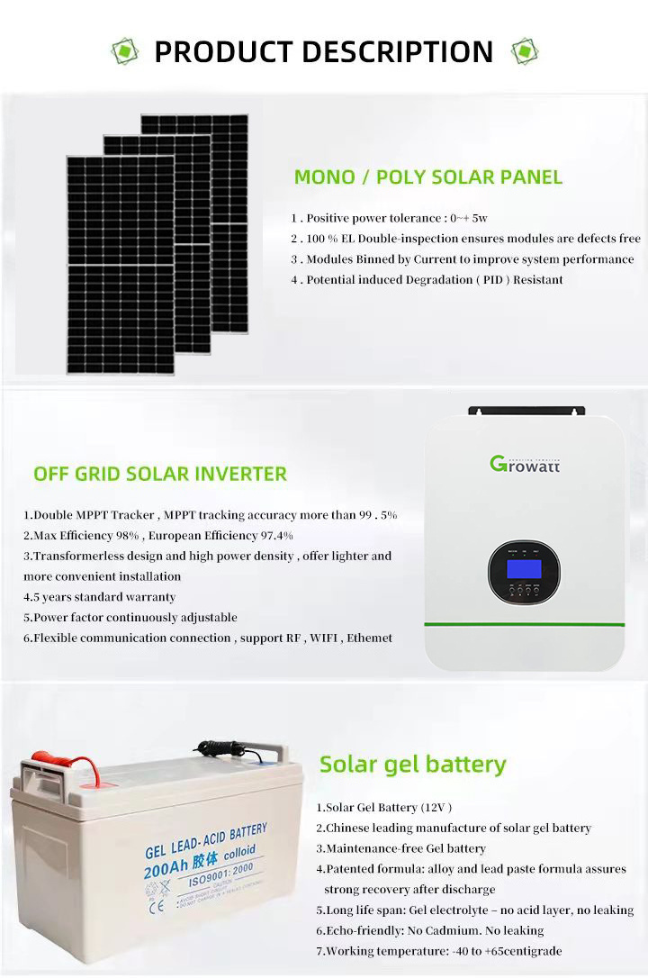 5Kw 10Kw 15Kw 30Kw Solar System Battri Hybrid Recycling System Solar Kit 5Kw 10Kw 12Kw 15Kw 18Kw 20Kw 25Kw 30Kw Rm