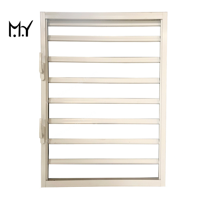 Aluminum alloy glass shutters YM70W air ventilation window dual handle