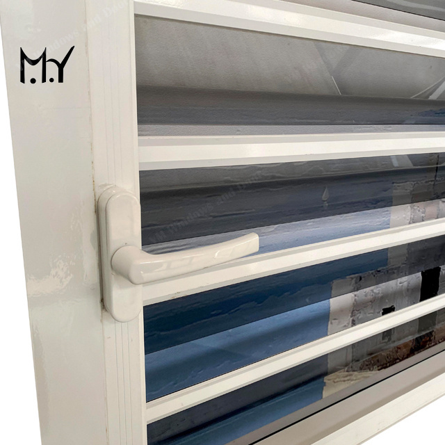 Aluminum alloy glass shutters YM70W air ventilation window dual handle